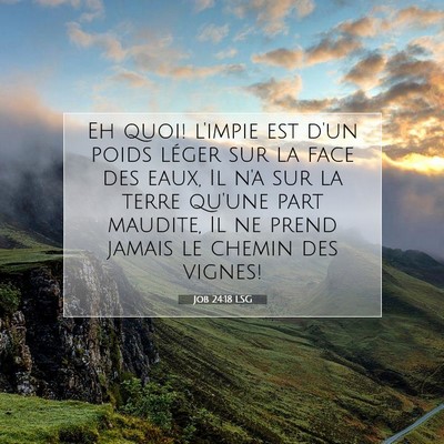 Job 24:18 LSG Image du verset biblique