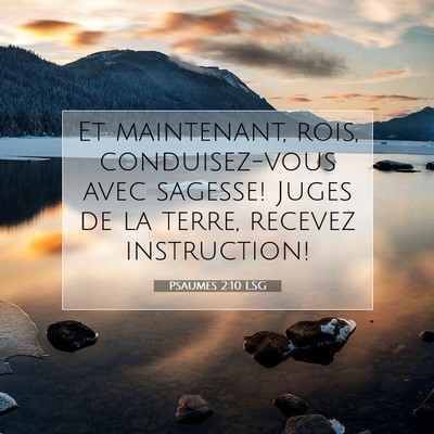 Psaumes 2:10 LSG Image du verset biblique