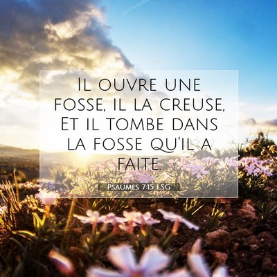 Psaumes 7:15 LSG Image du verset biblique