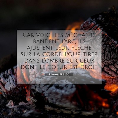 Psaumes 11:2 LSG Image du verset biblique