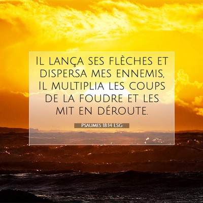 Psaumes 18:14 LSG Image du verset biblique