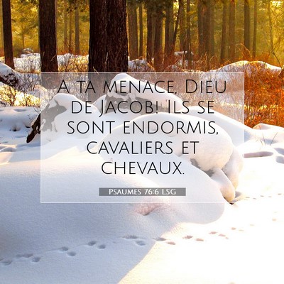 Psaumes 76:6 LSG Image du verset biblique