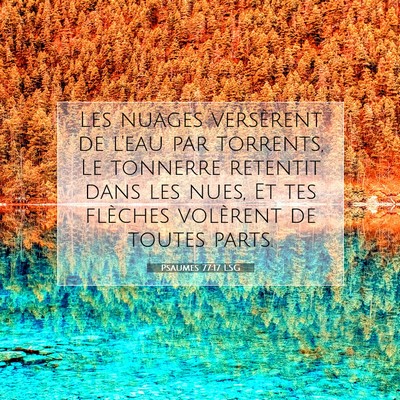 Psaumes 77:17 LSG Image du verset biblique
