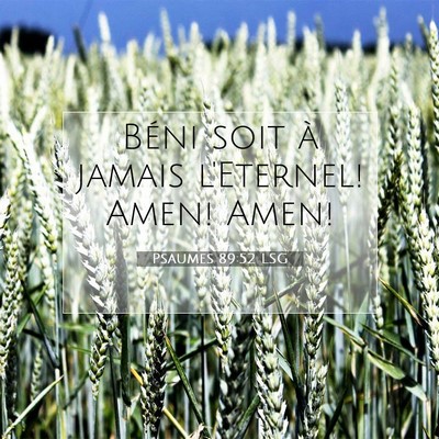 Psaumes 89:52 LSG Image du verset biblique