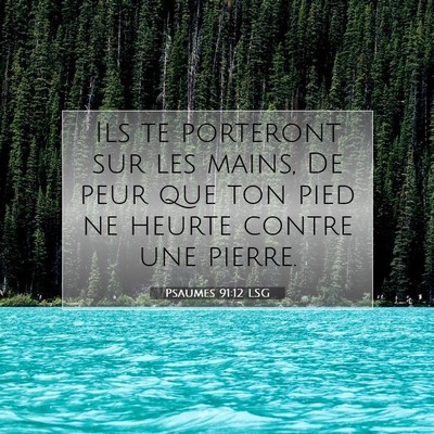 Psaumes 91:12 LSG Image du verset biblique