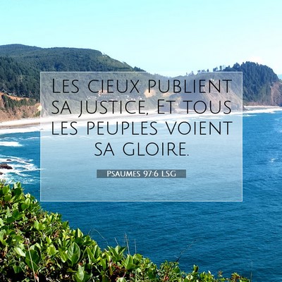 Psaumes 97:6 LSG Image du verset biblique