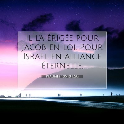 Psaumes 105:10 LSG Image du verset biblique