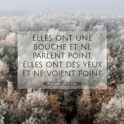 Psaumes 115:5 Verset biblique expliqué