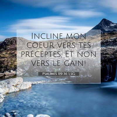 Psaumes 119:36 LSG Image du verset biblique