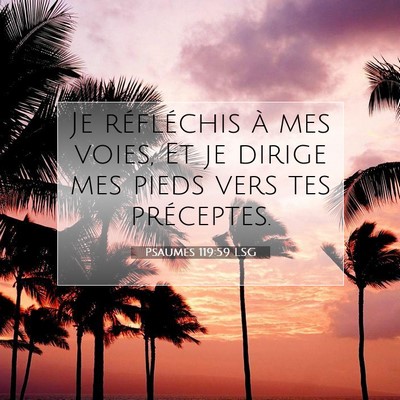 Psaumes 119:59 LSG Image du verset biblique