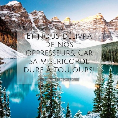 Psaumes 136:24 LSG Image du verset biblique