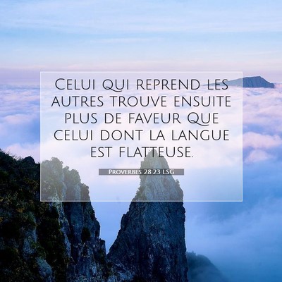 Proverbes 28:23 LSG Image du verset biblique