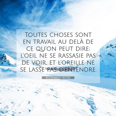 Ecclésiaste 1:8 Verset biblique expliqué