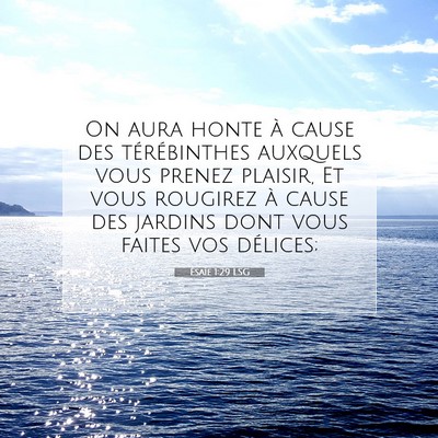Ésaïe 1:29 LSG Image du verset biblique