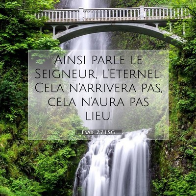 Ésaïe 7:7 LSG Image du verset biblique