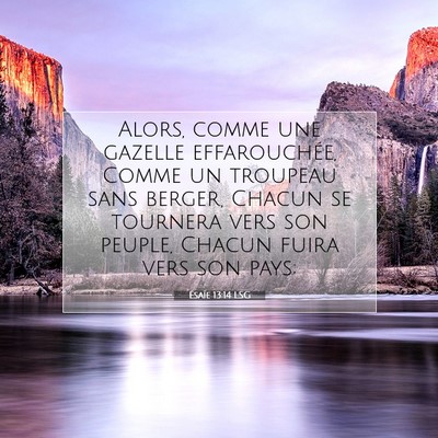Ésaïe 13:14 LSG Image du verset biblique