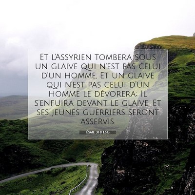 Ésaïe 31:8 LSG Image du verset biblique