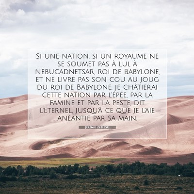 Jérémie 27:8 LSG Image du verset biblique