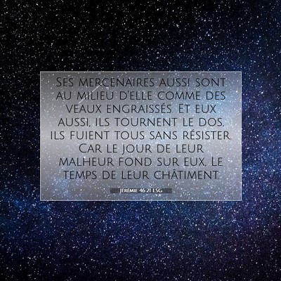 Jérémie 46:21 LSG Image du verset biblique