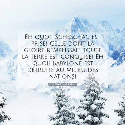 Jérémie 51:41 Verset biblique expliqué