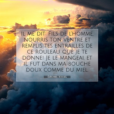 Ézéchiel 3:3 LSG Image du verset biblique