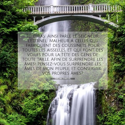 Ézéchiel 13:18 LSG Image du verset biblique