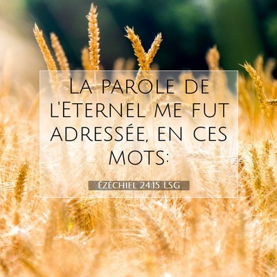 Ézéchiel 24:15 Verset biblique expliqué