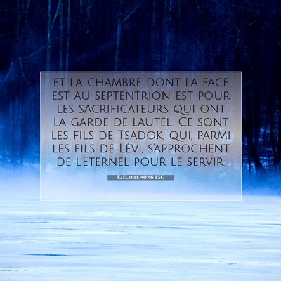 Ézéchiel 40:46 LSG Image du verset biblique