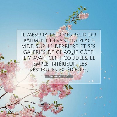 Ézéchiel 41:15 LSG Image du verset biblique