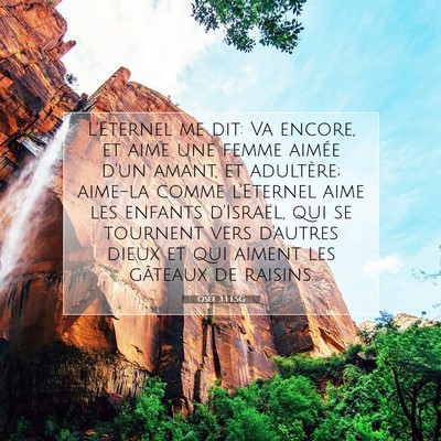 Osée 3:1 LSG Image du verset biblique