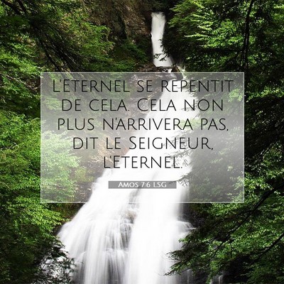 Amos 7:6 LSG Image du verset biblique