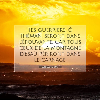 Abdias 1:9 LSG Image du verset biblique