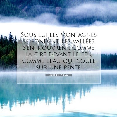 Michée 1:4 LSG Image du verset biblique