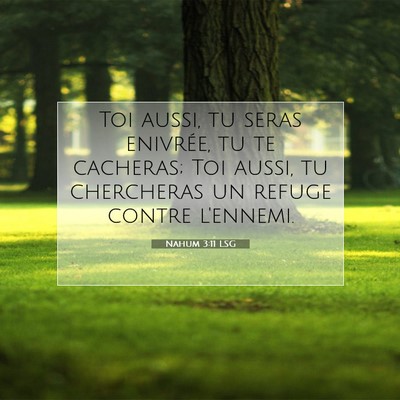 Nahum 3:11 Verset biblique expliqué