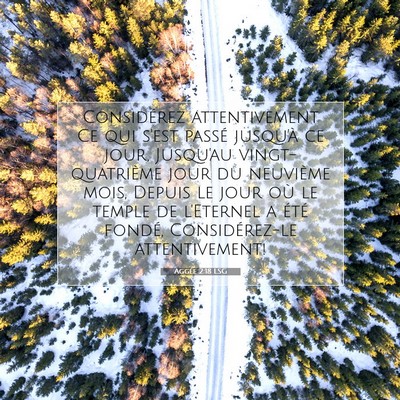 Aggée 2:18 LSG Image du verset biblique