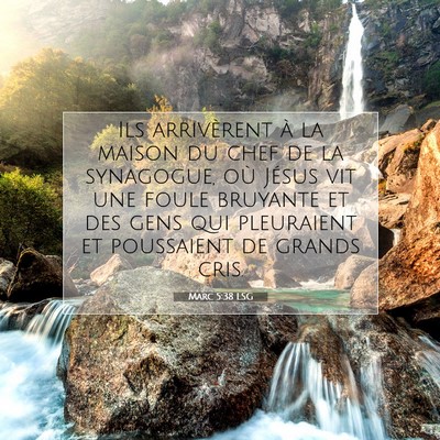 Marc 5:38 Verset biblique expliqué