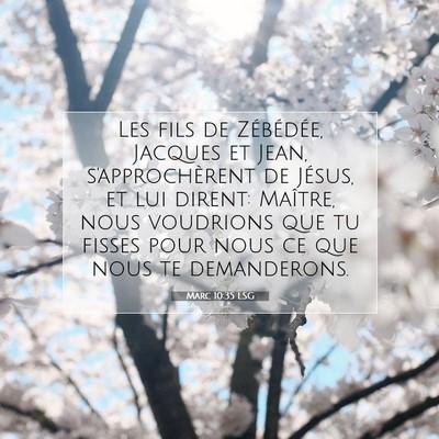 Marc 10:35 Verset biblique expliqué