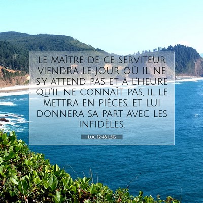 Luc 12:46 Verset biblique expliqué