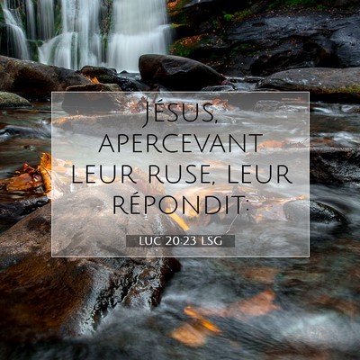 Luc 20:23 Verset biblique expliqué