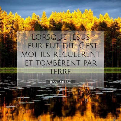 Jean 18:6 LSG Image du verset biblique