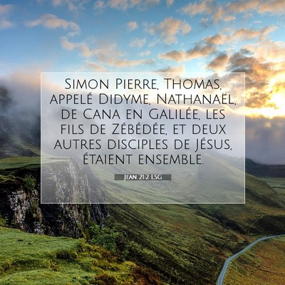 Jean 21:2 Verset biblique expliqué