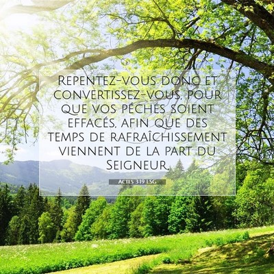 Actes 3:19 Verset biblique expliqué