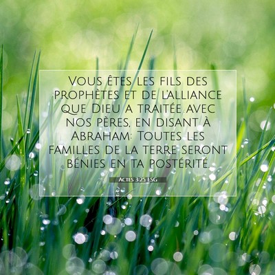 Actes 3:25 Verset biblique expliqué