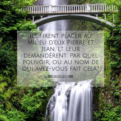 Actes 4:7 Verset biblique expliqué