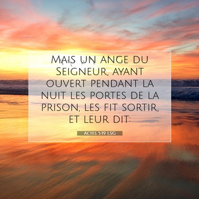 Actes 5:19 Verset biblique expliqué