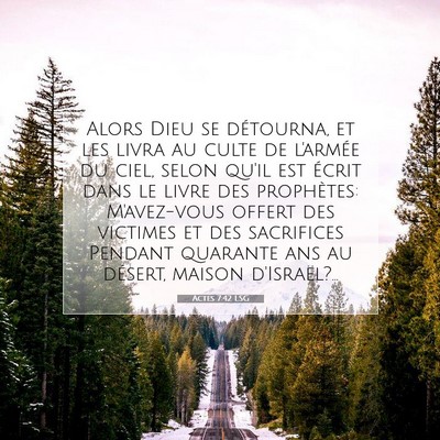 Actes 7:42 Verset biblique expliqué