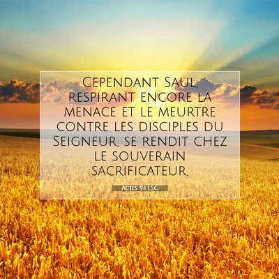 Actes 9:1 Verset biblique expliqué