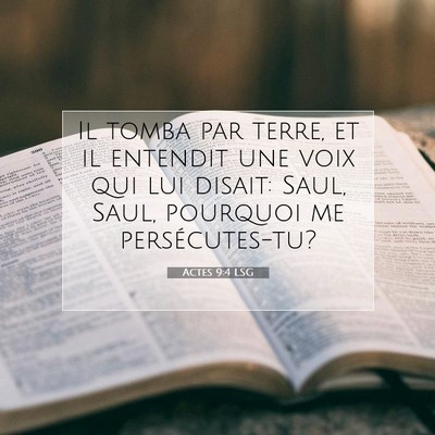 Actes 9:4 Verset biblique expliqué