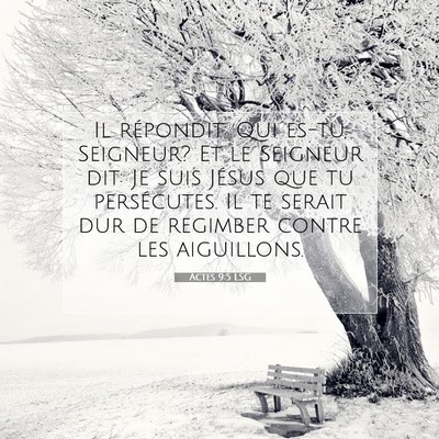 Actes 9:5 Verset biblique expliqué