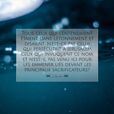 Actes 9:21 Verset biblique expliqué